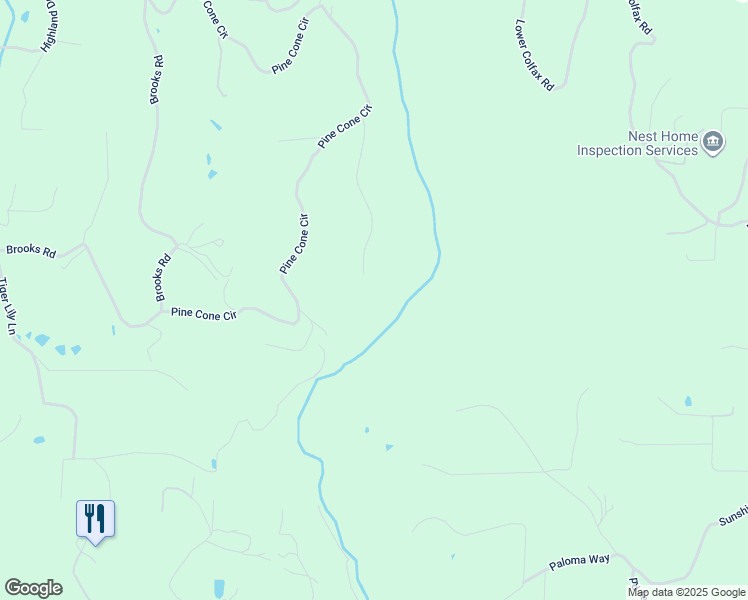 map of restaurants, bars, coffee shops, grocery stores, and more near 15513 Green Way Place in Grass Valley