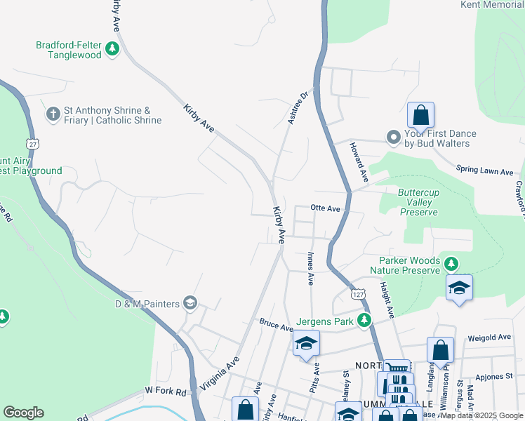 map of restaurants, bars, coffee shops, grocery stores, and more near 1830 Robley Avenue in Cincinnati