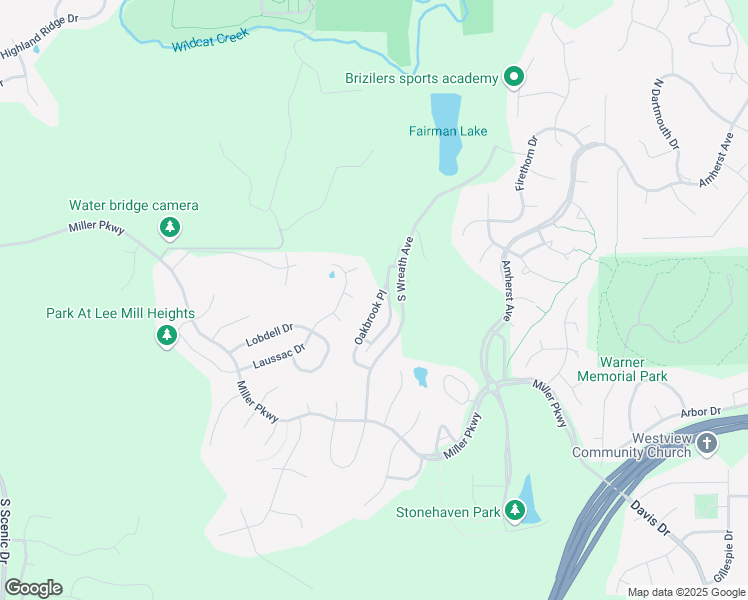map of restaurants, bars, coffee shops, grocery stores, and more near 622 Oakbrook Place in Manhattan