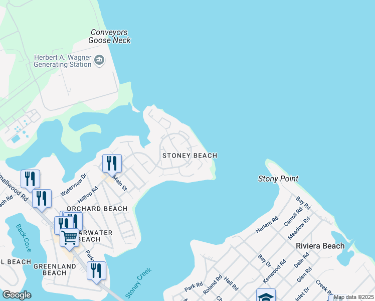 map of restaurants, bars, coffee shops, grocery stores, and more near 1469 Stoney Point Way in Riviera Beach