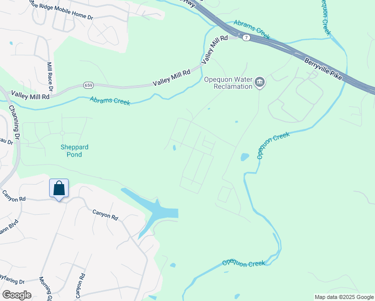 map of restaurants, bars, coffee shops, grocery stores, and more near 133 Seminole Drive in Winchester