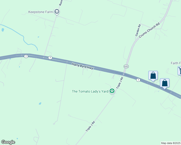 map of restaurants, bars, coffee shops, grocery stores, and more near 11167 Harry Byrd Highway in Berryville
