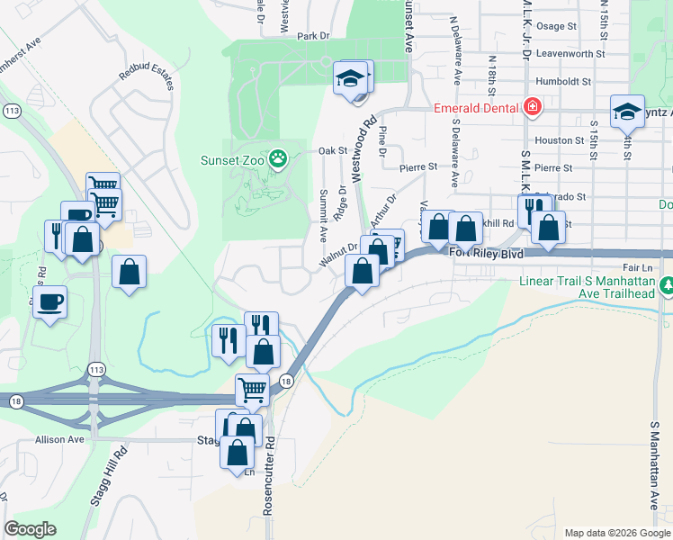 map of restaurants, bars, coffee shops, grocery stores, and more near 409 Summit Avenue in Manhattan