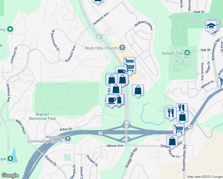 map of restaurants, bars, coffee shops, grocery stores, and more near 392 Shuss Road in Manhattan