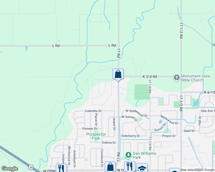 map of restaurants, bars, coffee shops, grocery stores, and more near 927-929 Elberta Drive in Fruita