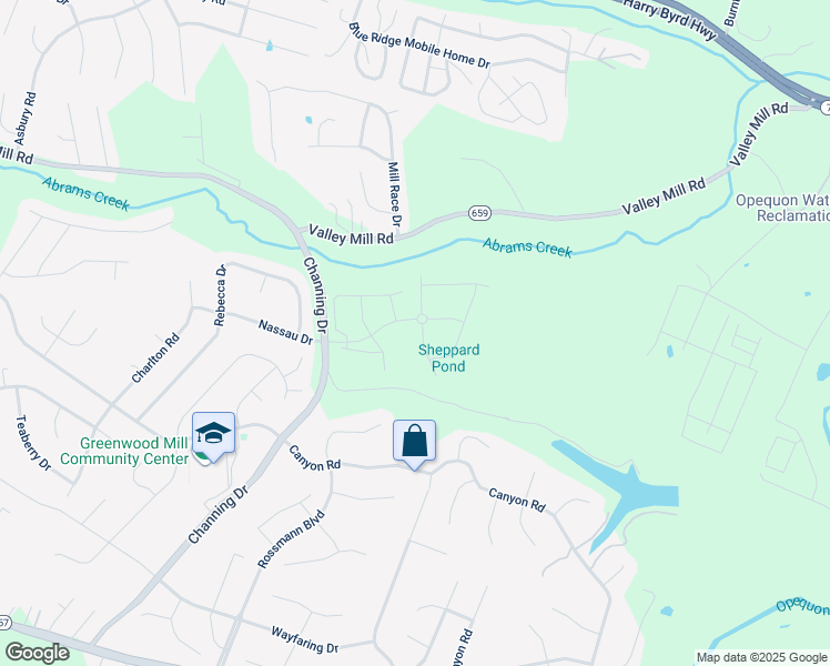 map of restaurants, bars, coffee shops, grocery stores, and more near 102 Sequoia Drive in Winchester