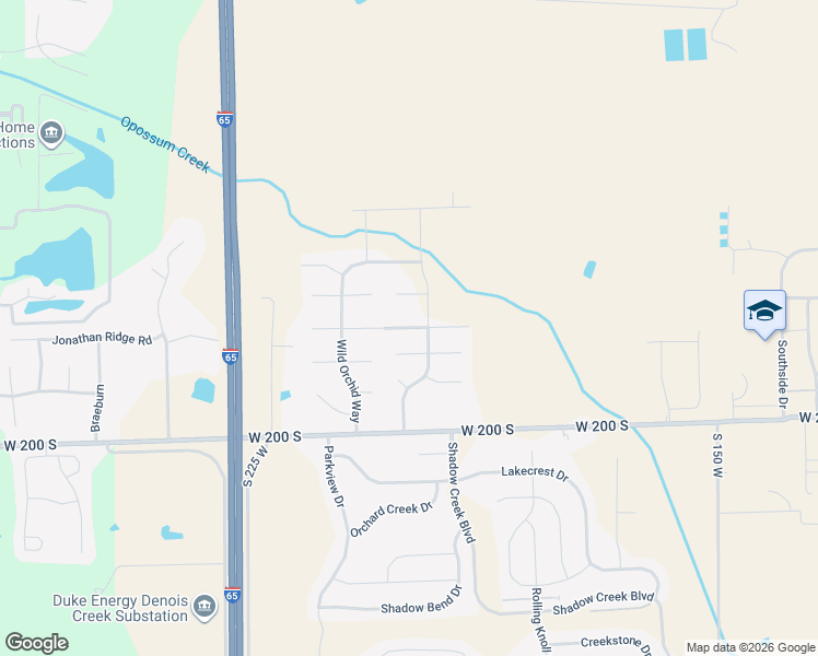 map of restaurants, bars, coffee shops, grocery stores, and more near Violet Way in Columbus