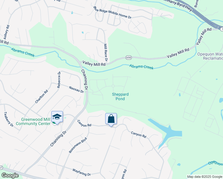 map of restaurants, bars, coffee shops, grocery stores, and more near 102 Sequoia Drive in Winchester