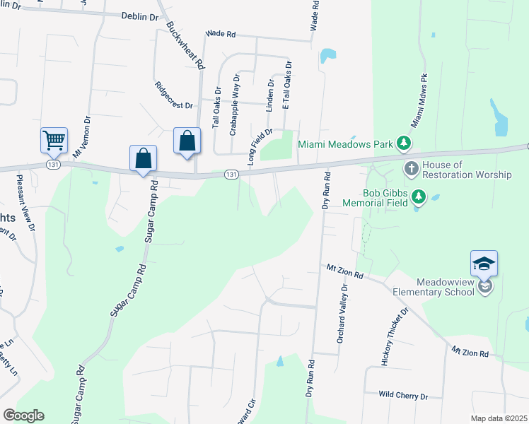 map of restaurants, bars, coffee shops, grocery stores, and more near 18 Meadows Drive in Milford