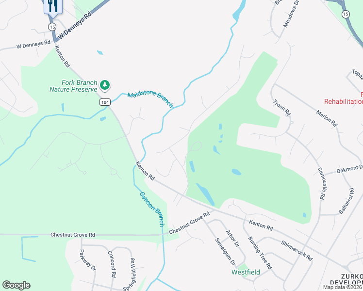 map of restaurants, bars, coffee shops, grocery stores, and more near 88 Pine Valley Road in Dover