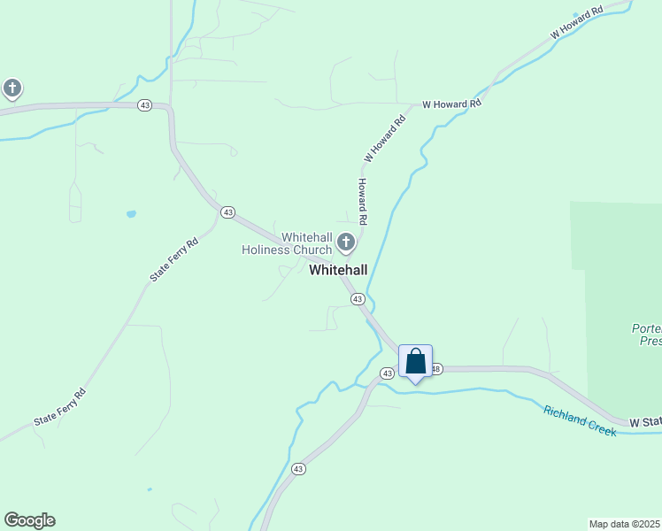 map of restaurants, bars, coffee shops, grocery stores, and more near 8433 Indiana 43 in Spencer