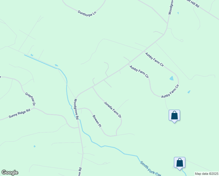 map of restaurants, bars, coffee shops, grocery stores, and more near 15976 Woodgrove Road in Purcellville