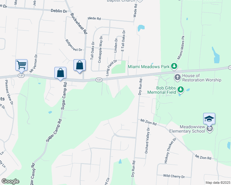 map of restaurants, bars, coffee shops, grocery stores, and more near 18 Meadows Drive in Milford