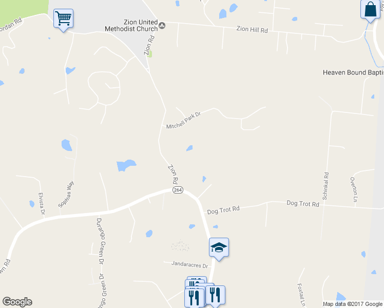 map of restaurants, bars, coffee shops, grocery stores, and more near 4374 Zion Road in Cleves