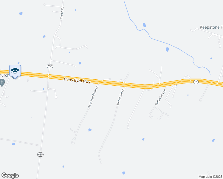 map of restaurants, bars, coffee shops, grocery stores, and more near 3079 Allen Road in Berryville