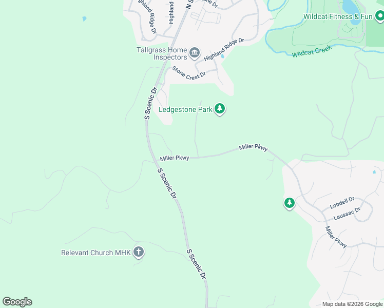 map of restaurants, bars, coffee shops, grocery stores, and more near 5400 Ledge Stone Drive in Manhattan