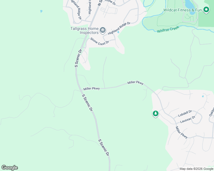 map of restaurants, bars, coffee shops, grocery stores, and more near 900 Scenic Drive in Manhattan