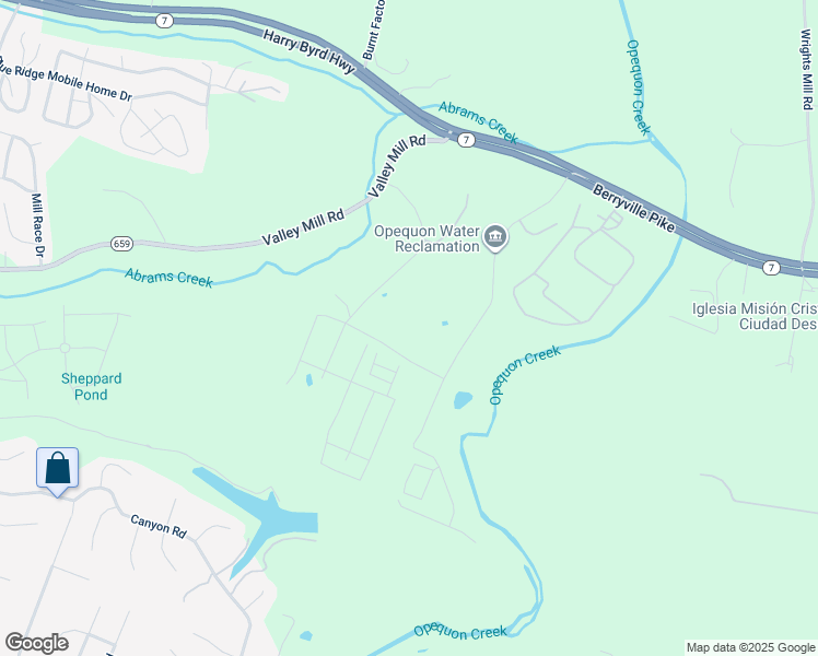 map of restaurants, bars, coffee shops, grocery stores, and more near 283 Eddys Lane in Winchester