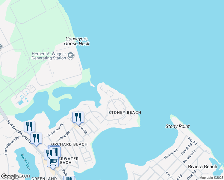 map of restaurants, bars, coffee shops, grocery stores, and more near 1347 Riverwood Way in Riviera Beach