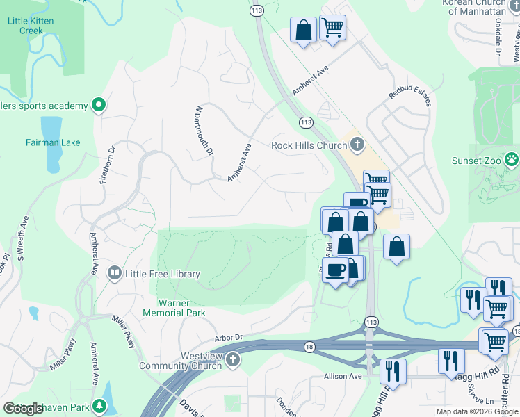 map of restaurants, bars, coffee shops, grocery stores, and more near 220 Fordham Road in Manhattan