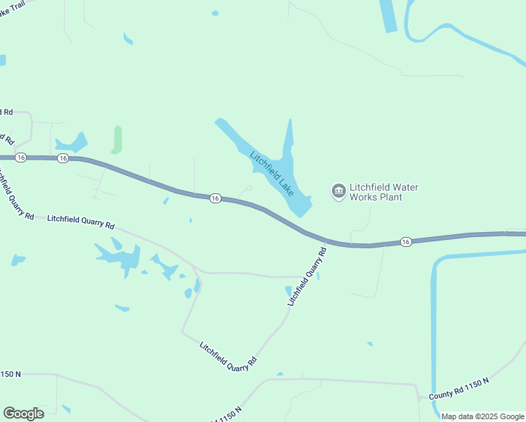 map of restaurants, bars, coffee shops, grocery stores, and more near 4220 Illinois 16 in Litchfield