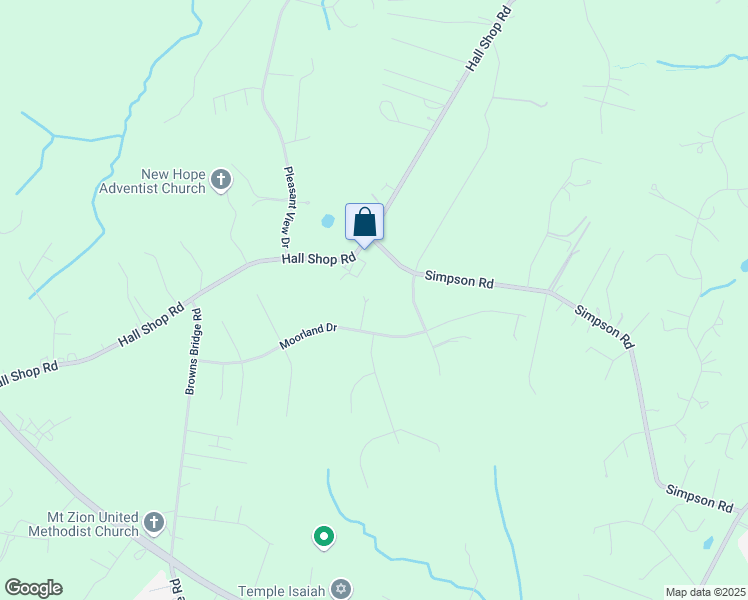 map of restaurants, bars, coffee shops, grocery stores, and more near 7122 Moorland Drive in Clarksville
