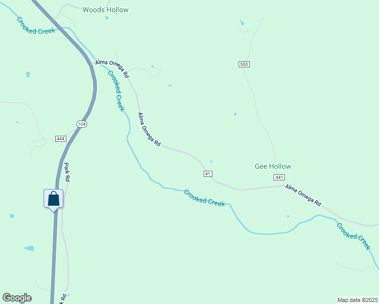 map of restaurants, bars, coffee shops, grocery stores, and more near 681 Alma Omega Road in Waverly