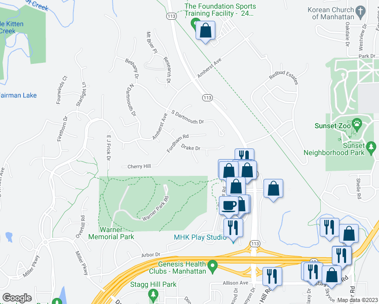 map of restaurants, bars, coffee shops, grocery stores, and more near 200 Carlisle Terrace in Manhattan