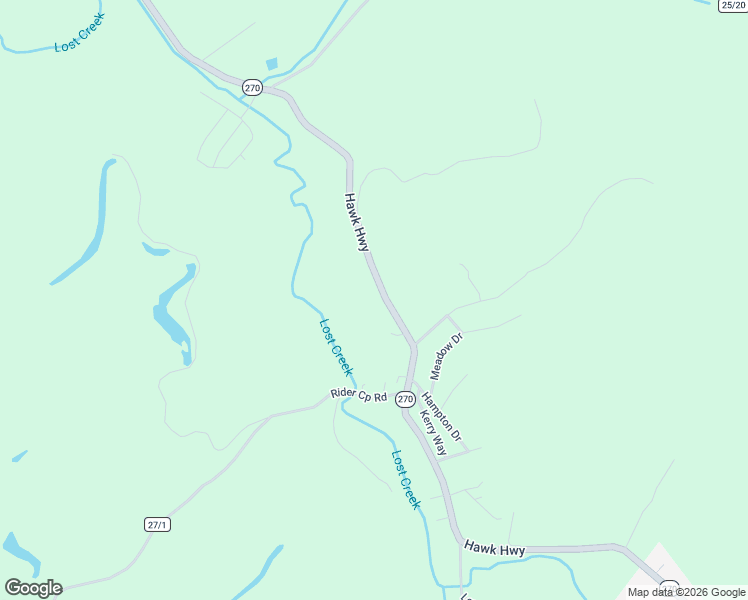 map of restaurants, bars, coffee shops, grocery stores, and more near 1009 Hawk Highway in Lost Creek