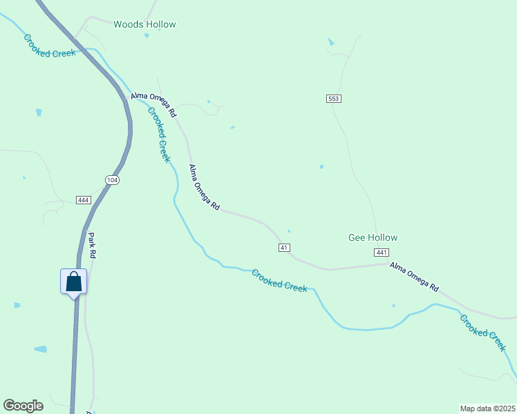map of restaurants, bars, coffee shops, grocery stores, and more near 681 Alma Omega Road in Waverly