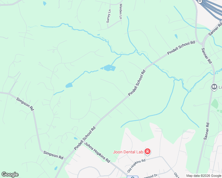 map of restaurants, bars, coffee shops, grocery stores, and more near 7116 Pindell School Road in Fulton