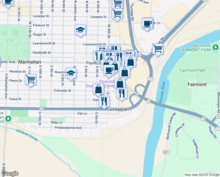 map of restaurants, bars, coffee shops, grocery stores, and more near 322 Pierre St in Manhattan