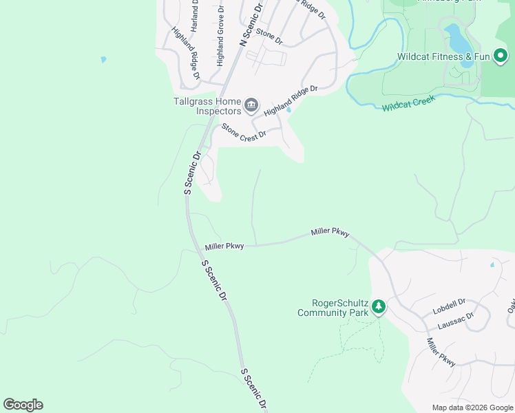 map of restaurants, bars, coffee shops, grocery stores, and more near 2-218 North Scenic Drive in Manhattan