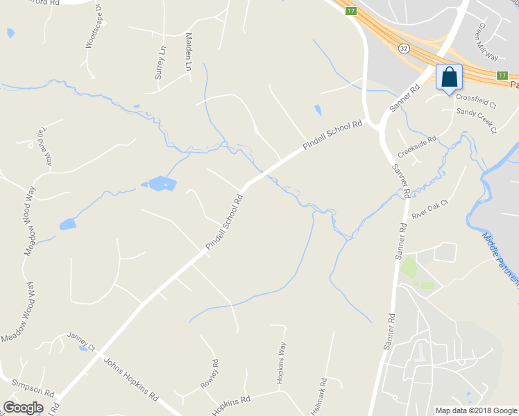 map of restaurants, bars, coffee shops, grocery stores, and more near 7031 Pindell School Rd in Howard