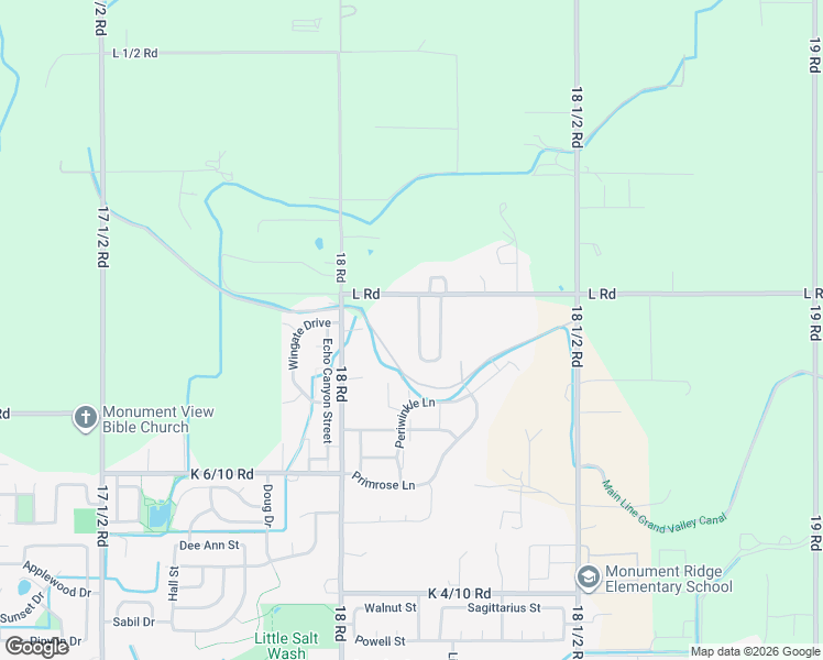 map of restaurants, bars, coffee shops, grocery stores, and more near 1131 West Via Le Paz Drive in Fruita