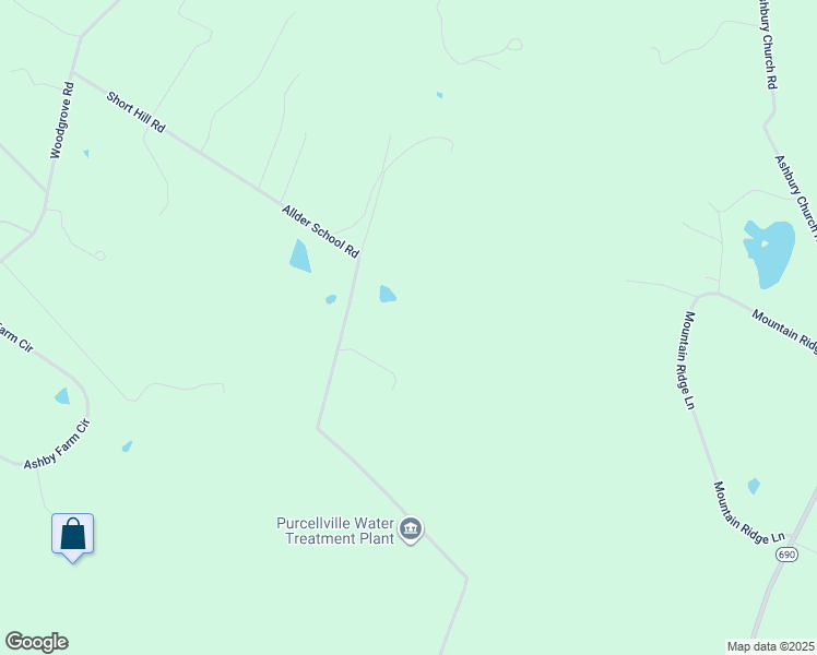 map of restaurants, bars, coffee shops, grocery stores, and more near 15938 Short Hill Road in Purcellville