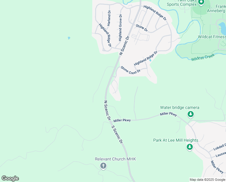 map of restaurants, bars, coffee shops, grocery stores, and more near 5540 Stone Crest Court in Manhattan