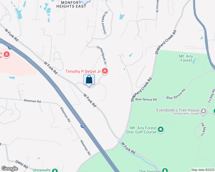 map of restaurants, bars, coffee shops, grocery stores, and more near 2870 Parkwalk Drive in Cincinnati