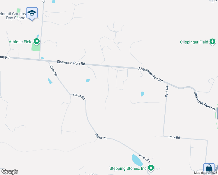 map of restaurants, bars, coffee shops, grocery stores, and more near 6235 Hawk Ridge Lane in Cincinnati
