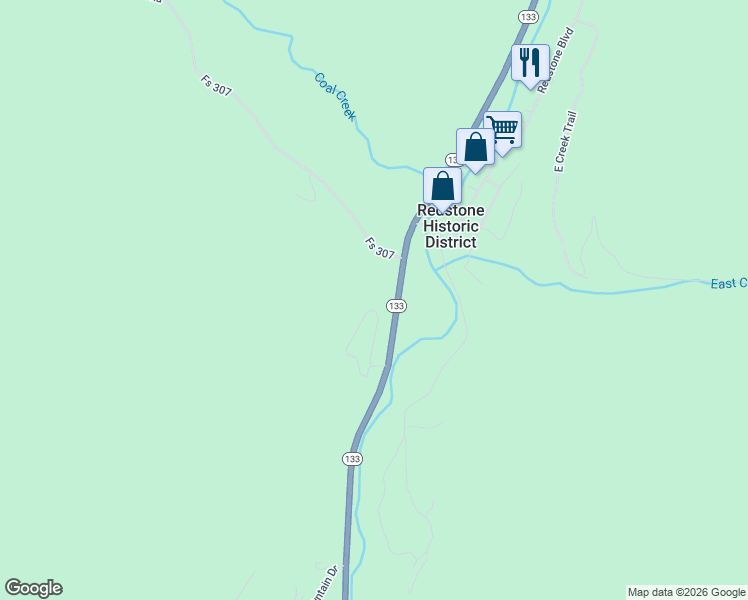 map of restaurants, bars, coffee shops, grocery stores, and more near 18001 Colorado 133 in Carbondale