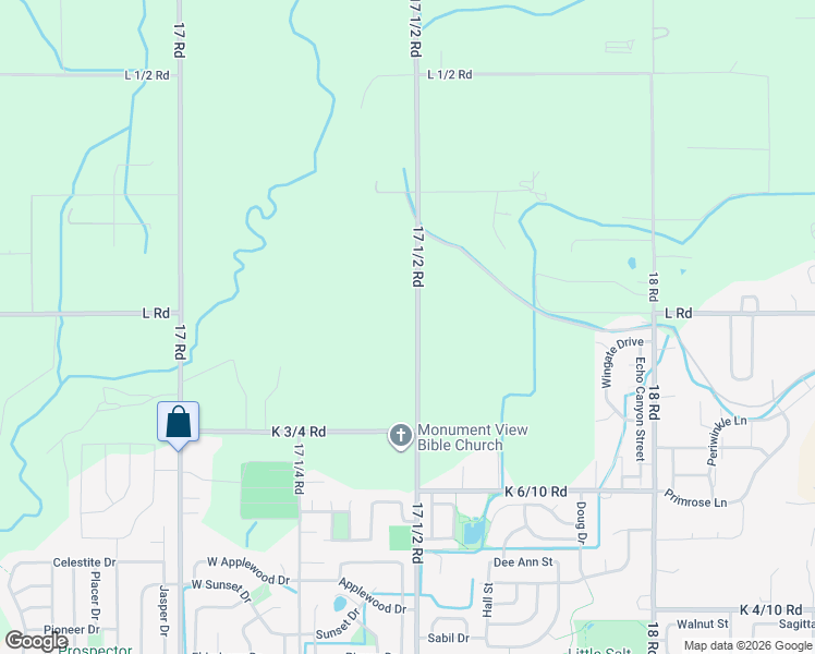 map of restaurants, bars, coffee shops, grocery stores, and more near 1154-1194 17 1/2 Road in Fruita