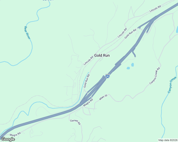 map of restaurants, bars, coffee shops, grocery stores, and more near 31025 Gold Run Road in Gold Run
