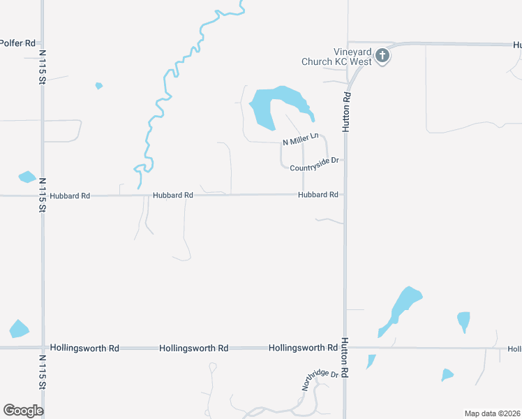 map of restaurants, bars, coffee shops, grocery stores, and more near 10803-10969 Hubbard Road in Kansas City