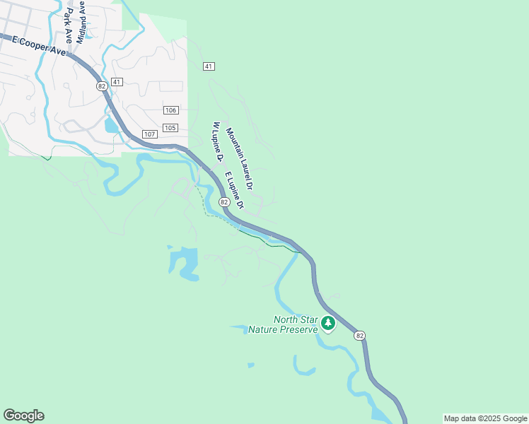map of restaurants, bars, coffee shops, grocery stores, and more near 302 East Lupine Drive in Aspen
