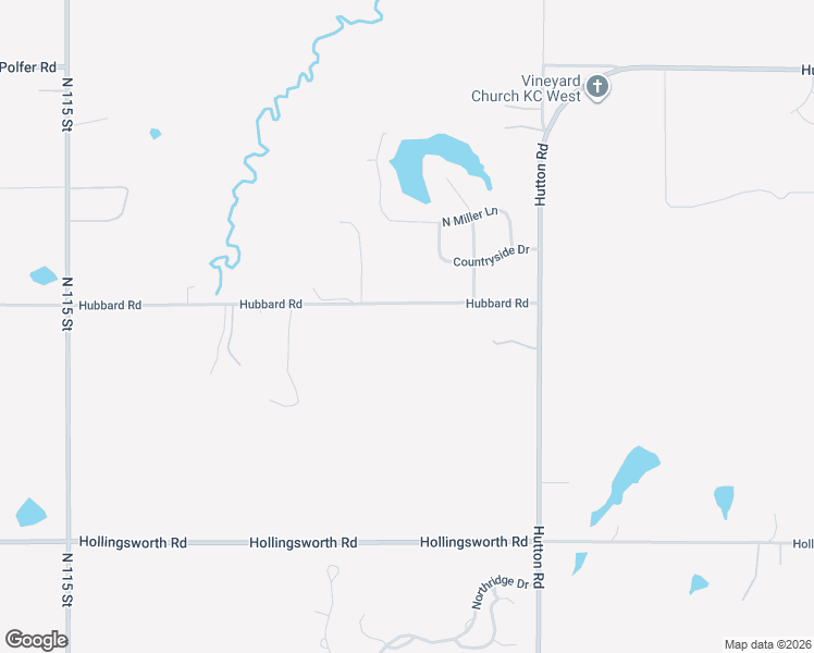 map of restaurants, bars, coffee shops, grocery stores, and more near 10803-10969 Hubbard Road in Kansas City