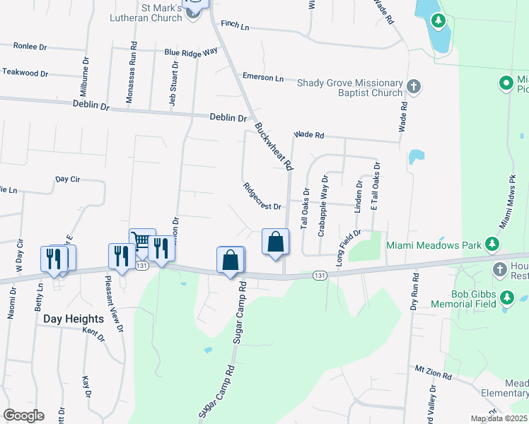 map of restaurants, bars, coffee shops, grocery stores, and more near 1388 Berkshire Drive in Milford