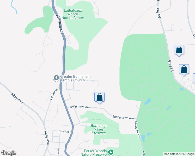 map of restaurants, bars, coffee shops, grocery stores, and more near 4738 Hassman Court in Cincinnati