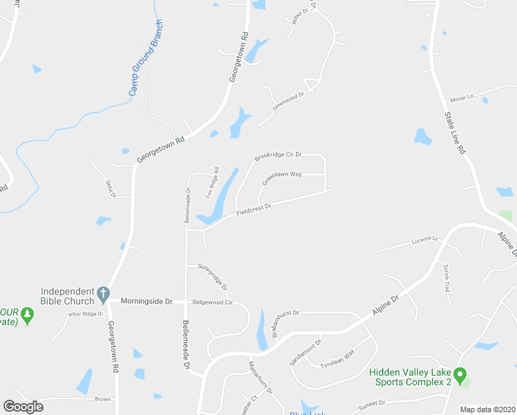 map of restaurants, bars, coffee shops, grocery stores, and more near 1808 Fieldcrest Drive in Lawrenceburg