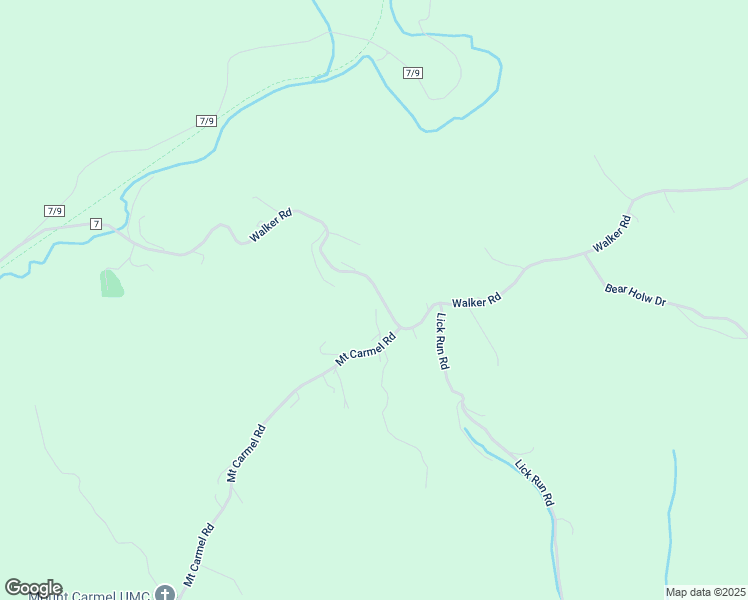 map of restaurants, bars, coffee shops, grocery stores, and more near Walker Creek in Walker