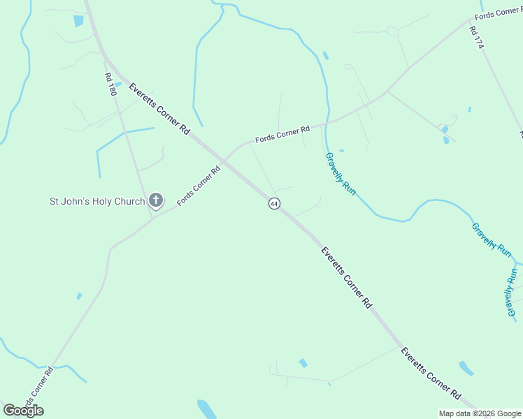 map of restaurants, bars, coffee shops, grocery stores, and more near 1279 Everetts Corner Road in Hartly